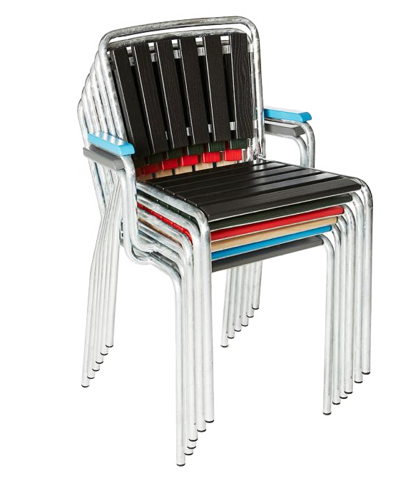 Embru HAEFELI Gartenstuhl m/o Armlehnen – Bild 7