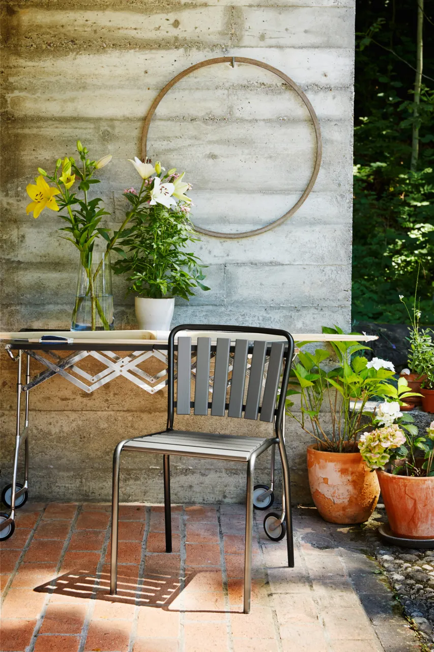 Embru HAEFELI Gartenstuhl m/o Armlehnen – Bild 4