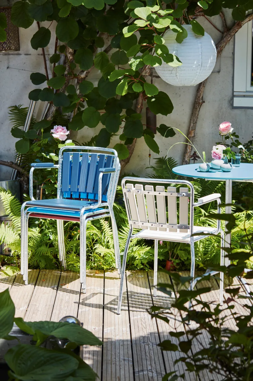 Embru HAEFELI Gartenstuhl m/o Armlehnen – Bild 2