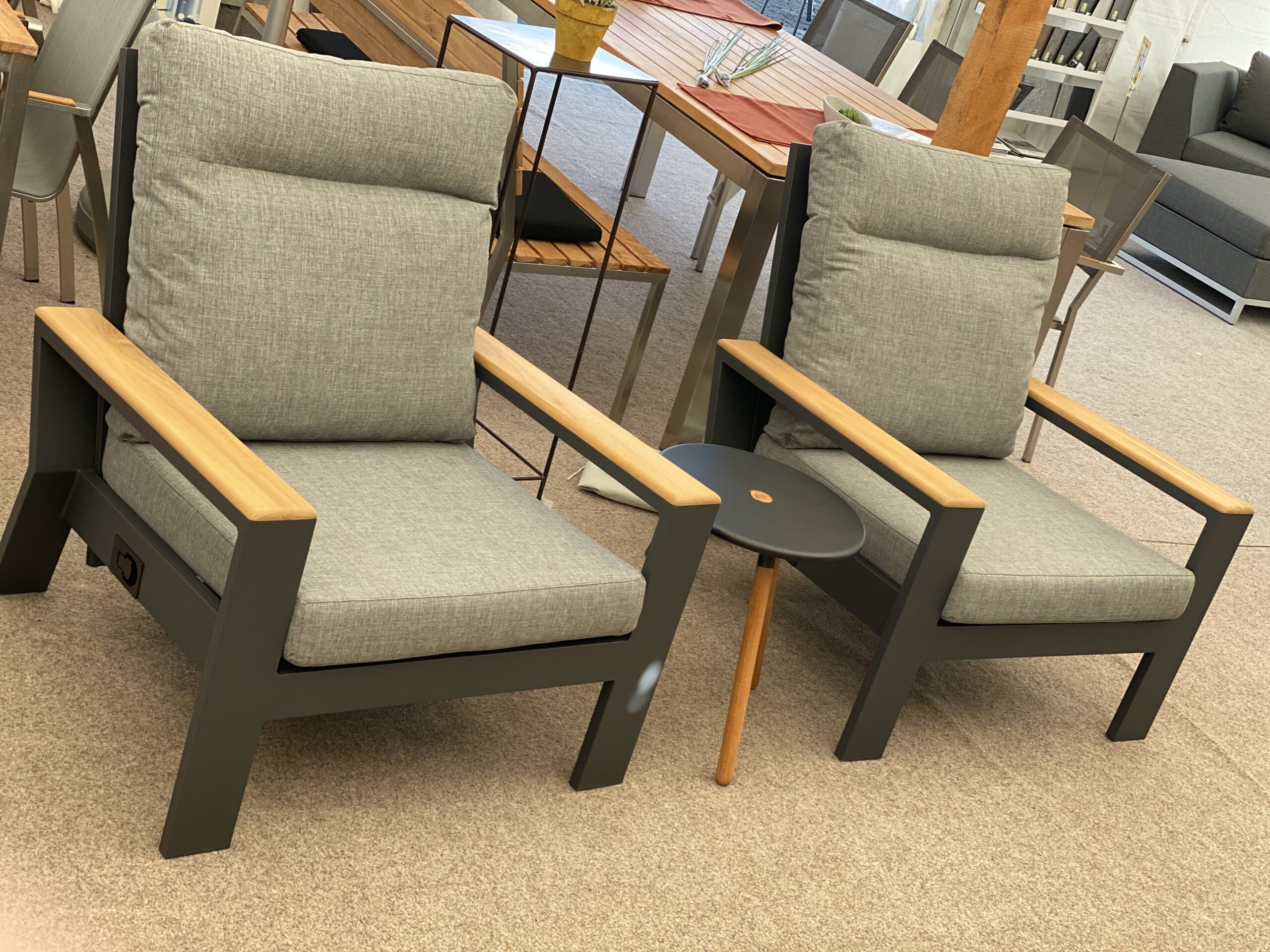 VALERIA Loungesessel-Set mit Beistelltisch